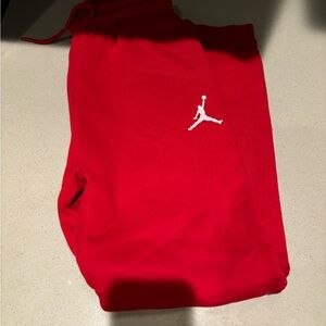 Jordan red youth sweatpants